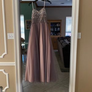 Strapless prom dress